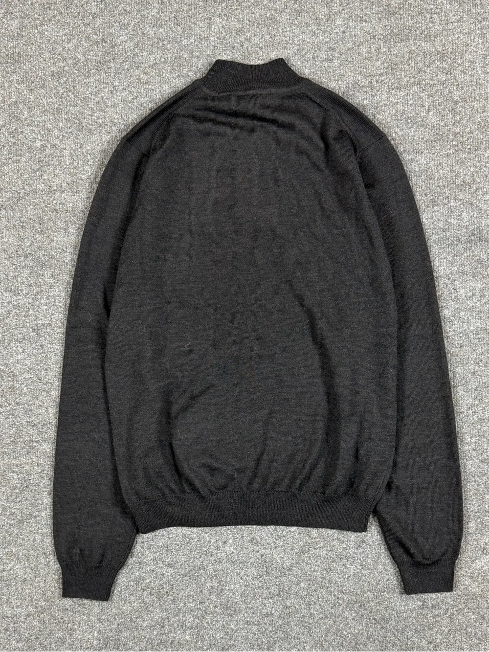 Vintage Brooks Brothers Brown Mock Neck Merino Wool Sweater Men’s Small 90s NWT